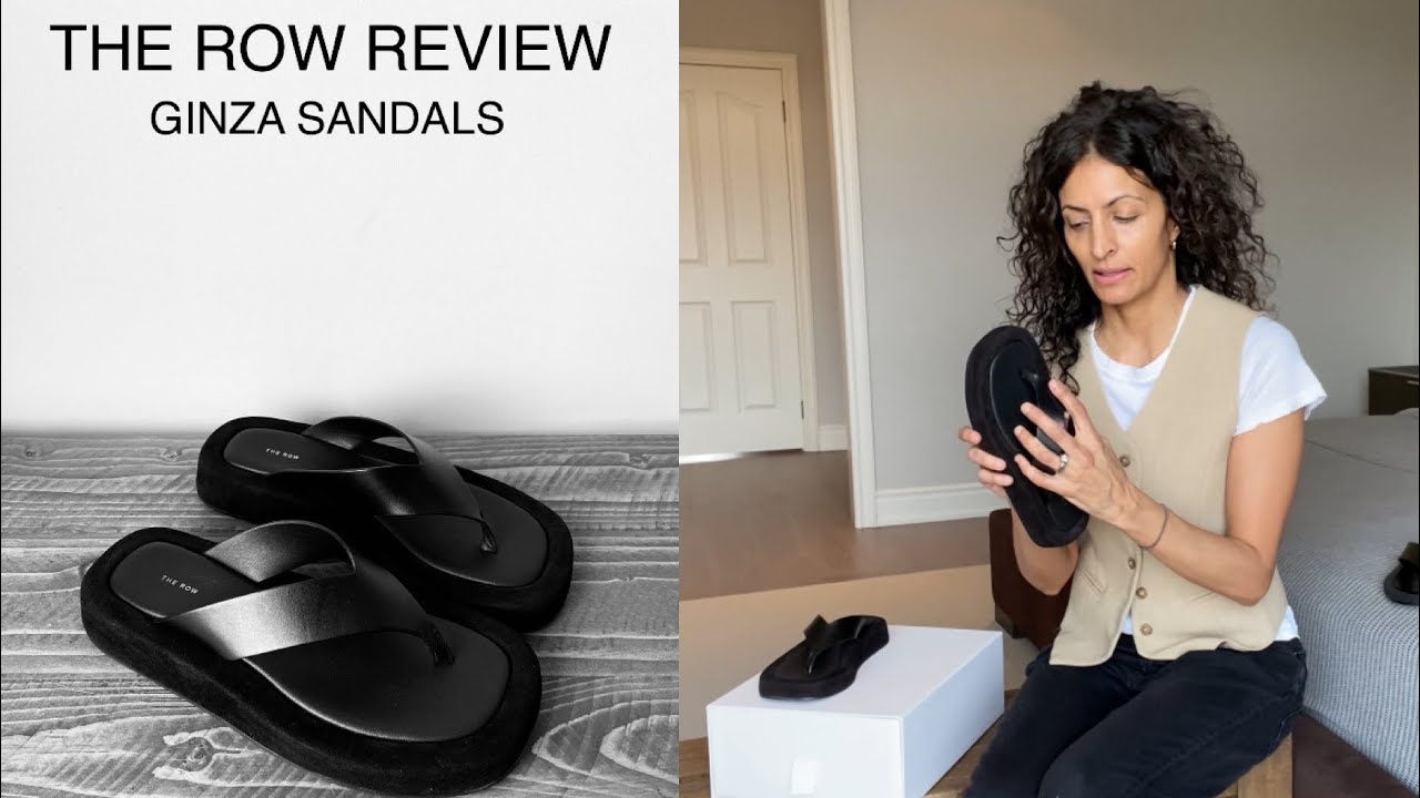 THE ROW GINZA SANDALS REVIEW - price, sizing, comfort, availability -  YouTube