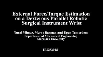 External Force/Torque Estimation on a Dexterous Parallel Robotic Surgical Instrument Wrist