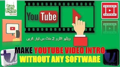 How to Make Intro for YouTube Videos for free in urdu hindi