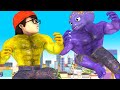 Strong Nick Become Gold Nickhulk vs Zombie Alien Protect Papa Nick - Scary Teacher 3D Sad story