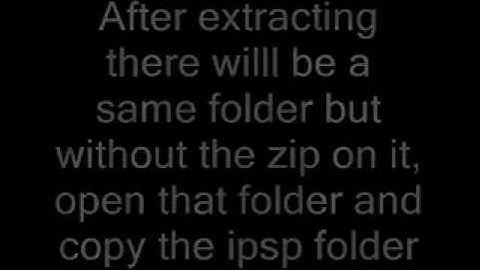 How to put ipsp on psp