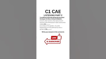C1 Certificate Advanced English (CAE) Listening Test Part 2, sentence completion 07.2025 #caexams