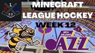 MINECRAFT LEAGUE HOCKEY! Great Lakes Sting at New Orleans Jazz(Week 12)