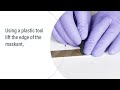 How to Remove SpeedMask Maskant by Manually Peeling