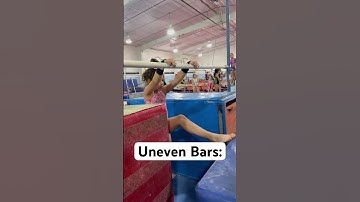 Uneven bars: Progression for Kip cast handstand
