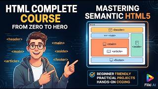 Information HTML Complete Course | Semantic HTML, Comments, Links, Images, Buttons & Attributes 💻 News