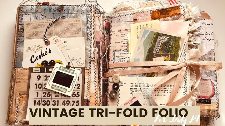 Vintage Tri-Fold Folio for Lady P T