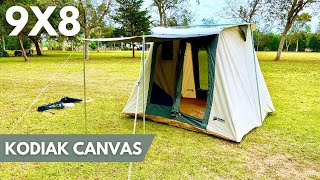 Kodiak Canvas 9x8 Flex Bow Deluxe Setup and walkthrough!