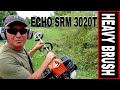 JUST RELEASED ECHO SRM-3020T BRUSH TRIMMER REVIEW- TOOL REVIEW TUESDAY!