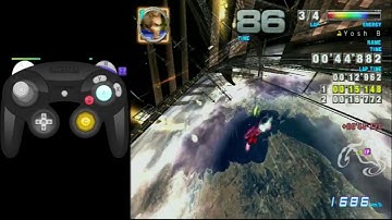 F-Zero AX (Nintendont) - Outer Space: Meteor Stream, Flying - 1