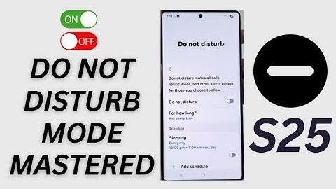🌙 How to Enable/Disable Do Not Disturb on Galaxy S25 Ultra/Edge – Stay Focused & Undisturbed!