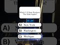 Which U.S State Produces the Most Apples? #usaquiz #unitedstatesofamerica #unitedstates #Shorts