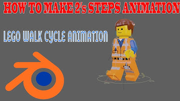 LEGO Walk Cycle Animation On 2