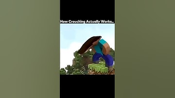 How Actually Crouching Works.. 💀 #minecraft