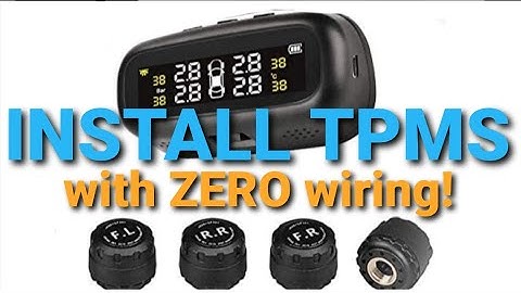 How to Install a WIRELESS TPMS Tyre / Tire Pressure Monitoring System in your Car