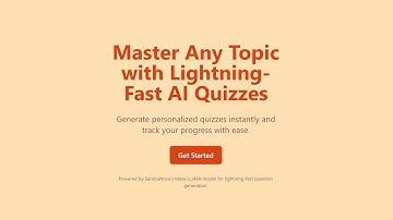 QuizMaster - Personalized AI-Powered Learning in Seconds