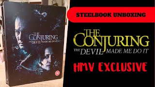The Conjuring - The Devil Made Me Do It HMV Exclusive Limited Edition Steelbook Unboxing