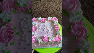 Kue bolu hias hantaran pernikahan/lamaran simple untuk pemula