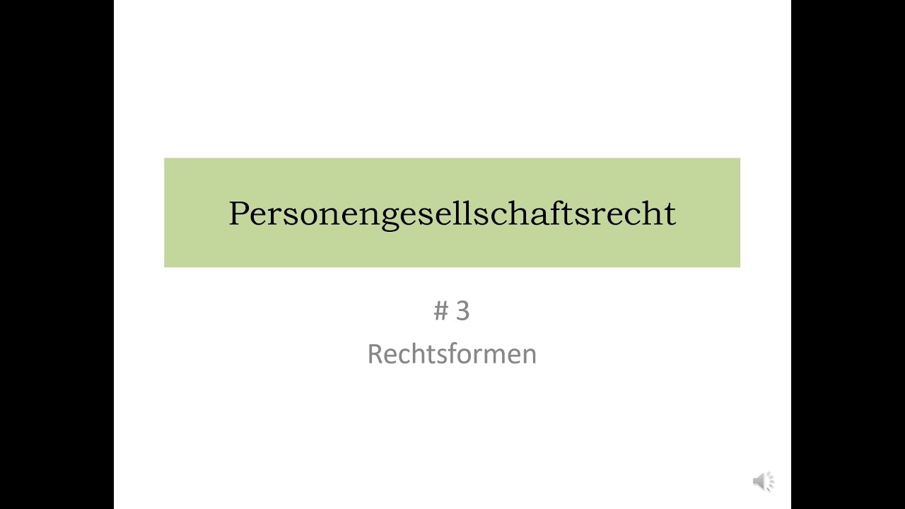 New Personengesellschaftsrecht (3)