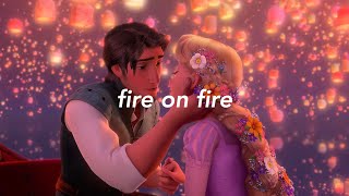 rapunzel & eugene || fire on fire