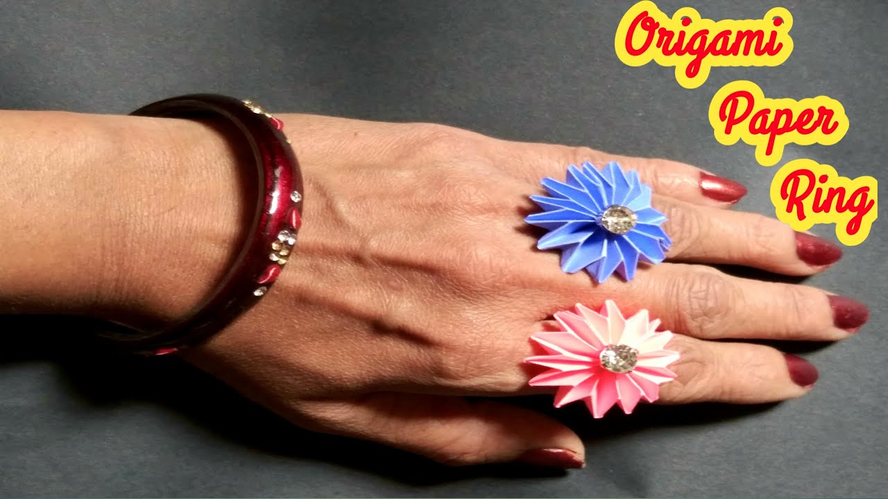 Easy Paper Finger Ring | DIY Paper Finger Ring Making at Home | Origami ...
