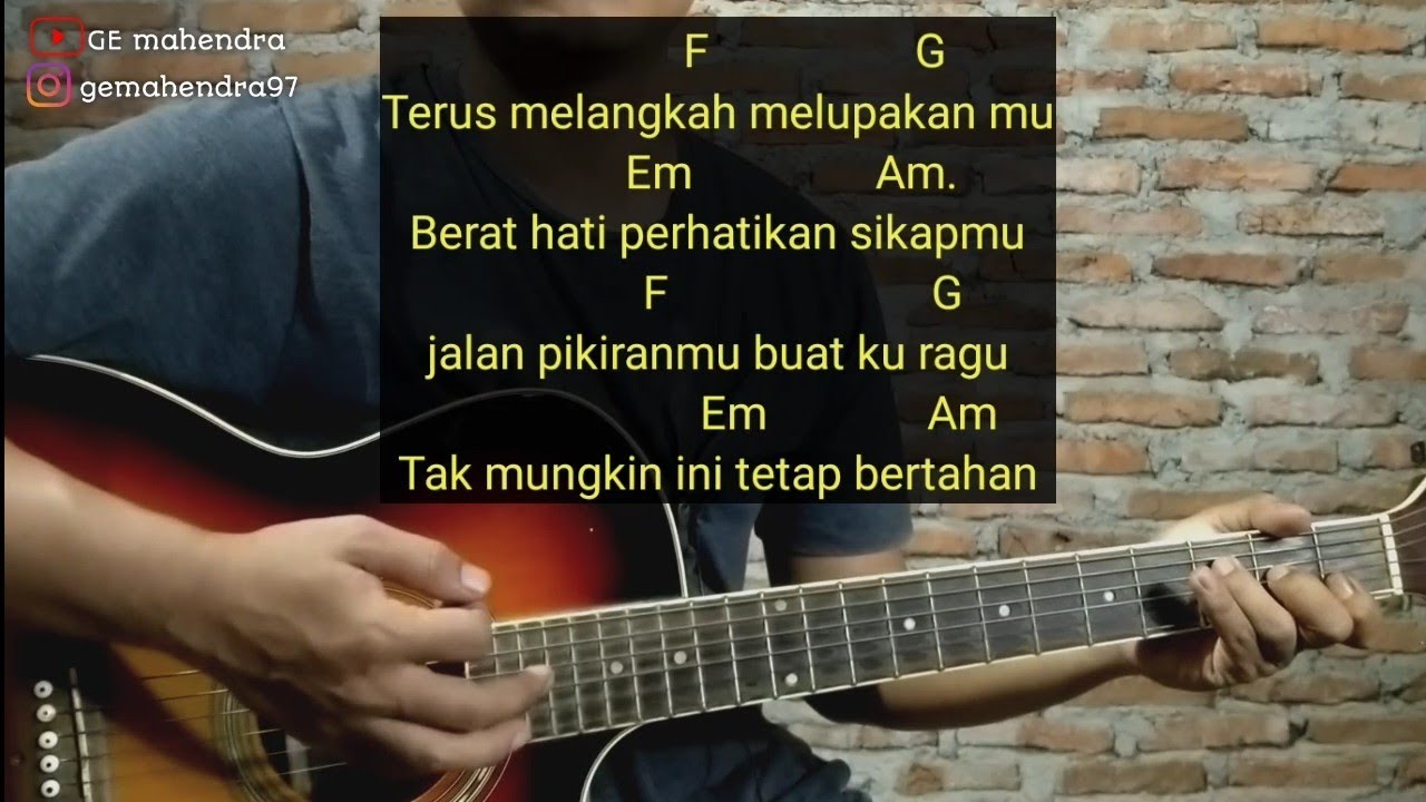 Menghapus jejakmu chord