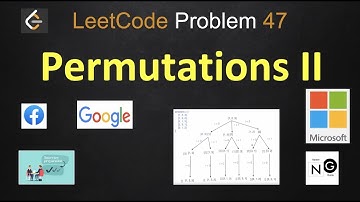 Permutations II | permutations ii | Permutations 2 | leetcode 47 | google microsoft interview