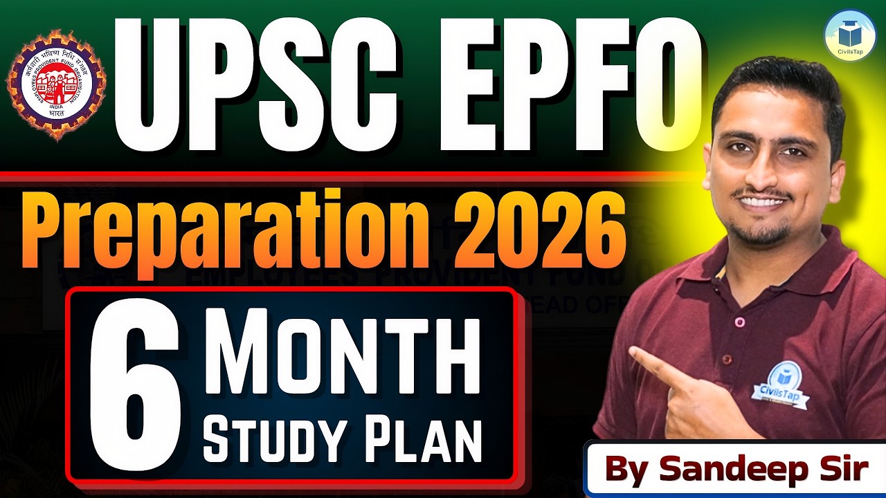 UPSC EPFO 2026 Preparation Strategy | Complete 6 Month Study Plan | By ...