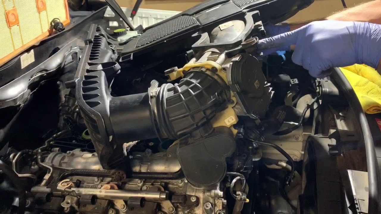 2013-2015 Mercedes Benz GLK350 M276 Intake Manifold Removal - YouTube
