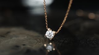 CARTIER C ドゥ カルティエ ネックレス ピンクゴールド ダイヤモンド