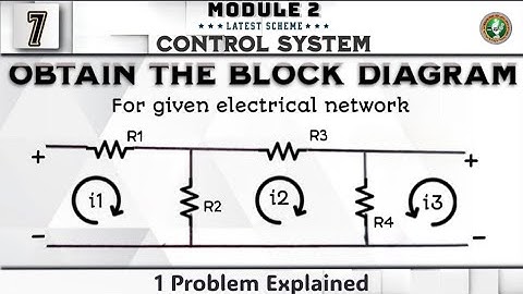 7 Obtain The Block Diagram 1 Problem Explained Module 2 4th Sem Control Systems ECE 2022 Scheme VTU