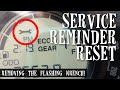 Removing the Service Reminder - The Flashing Wrench - From the Royal Enfield Meteor 350 Display