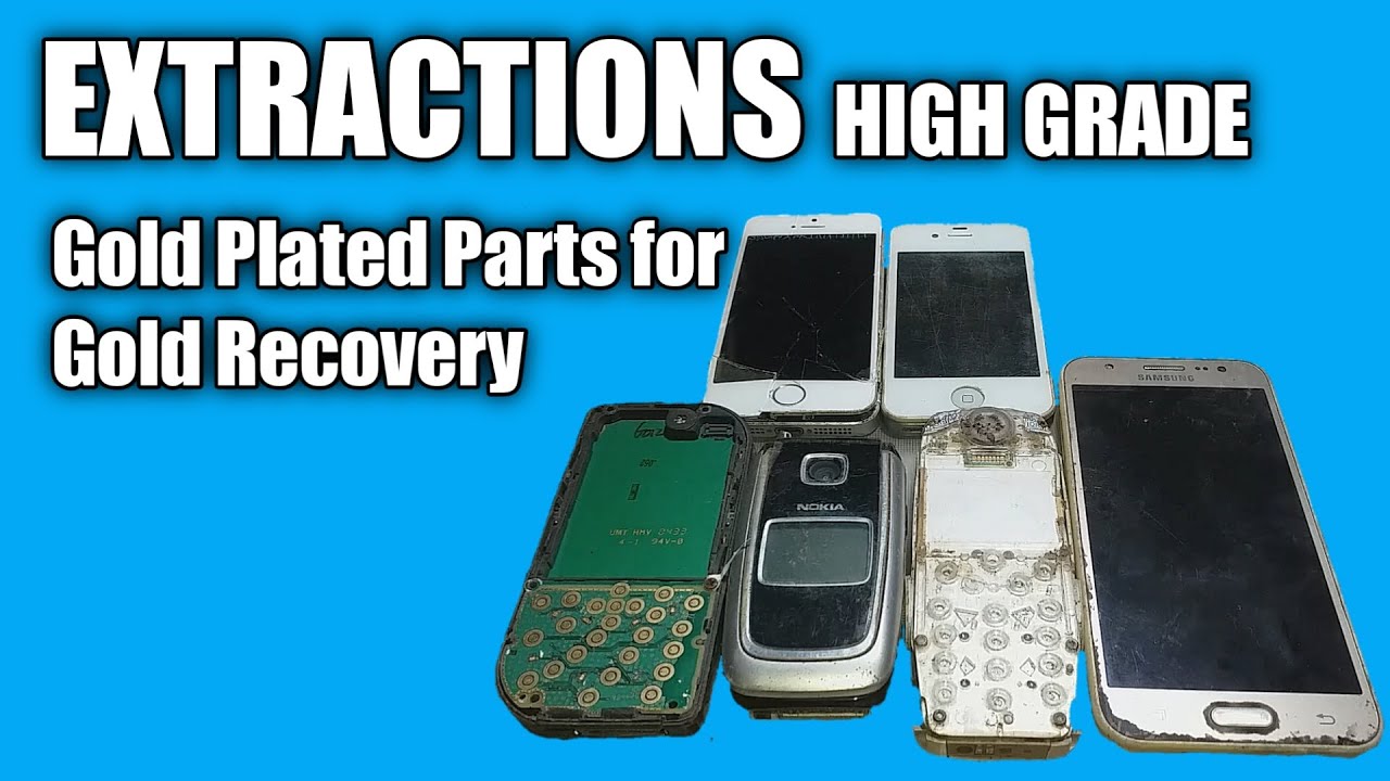 Extraction Gold Plated Part For Gold Recovery Scraping High Grade