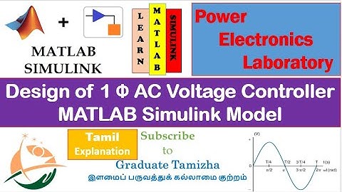 Single Phase | AC Voltage Controller | AC-AC Converter| Design|Operation | MATLAB | Simulink | Model