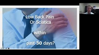 Low Back Pain Virtual Workshop