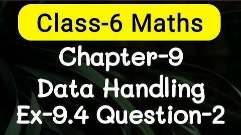 Exercise 9.4, Question number-2, Data Handling Chapter-9 | class-6 Ncert maths | cbse board
