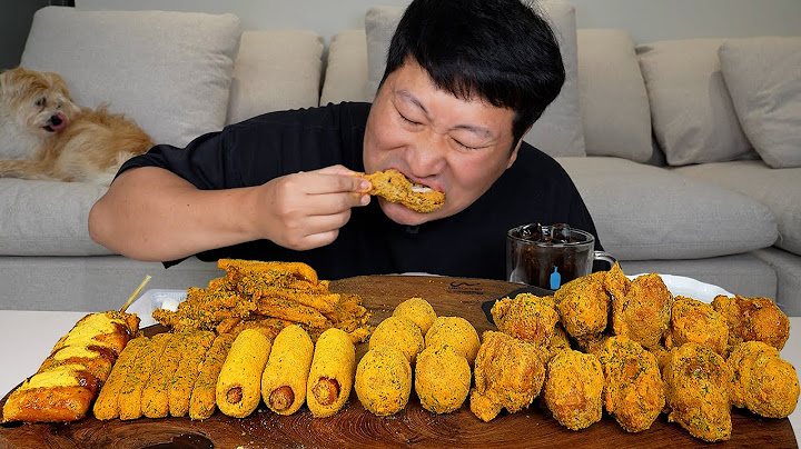 뿌링클 전메뉴 한 판! 뿌링클 닭다리부터 치즈볼까지 한 판 가득 치킨 먹방! (Bburinkle Chicken & Cheese ball)!! - Mukbang eating show