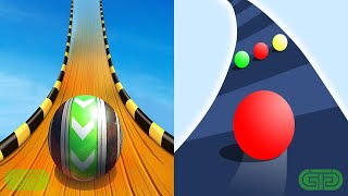 Sky Rolling Ball 3D Vs Color Road Android iOS Mobile Gameplay Walkthrough 4353 screenshot 2