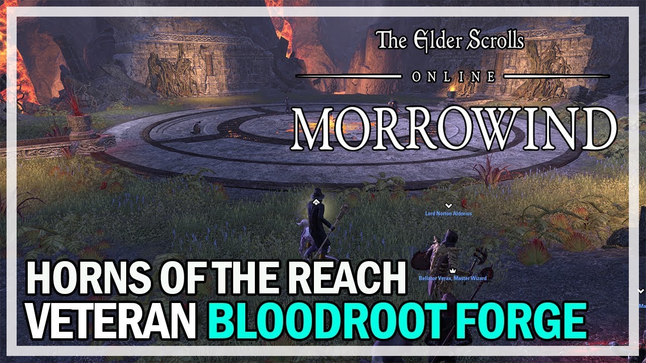 Veteran Bloodroot Dungeon Horns of the Reach Gameplay ESO YouTube