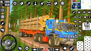 Log Transporter Truck Driving Simulator - Cargo Trailer Transport Truck Driver - Android GamePlay