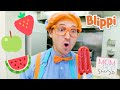 Blippi Visits Mom and Pop Popsicles | Popsicles & Ice Cream For Kids | Moonbug Kids