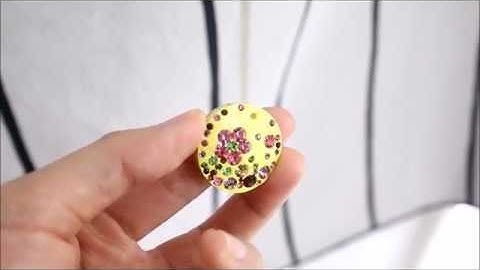 UV Resin combine Rhinestones Clay