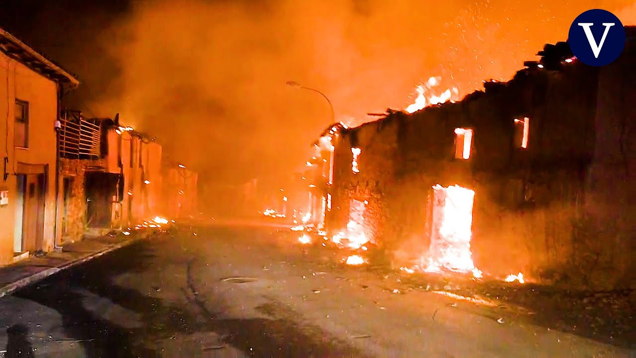 El desolador vídeo de un militar de la UME: “Es la primera vez que se quema un pueblo entero”