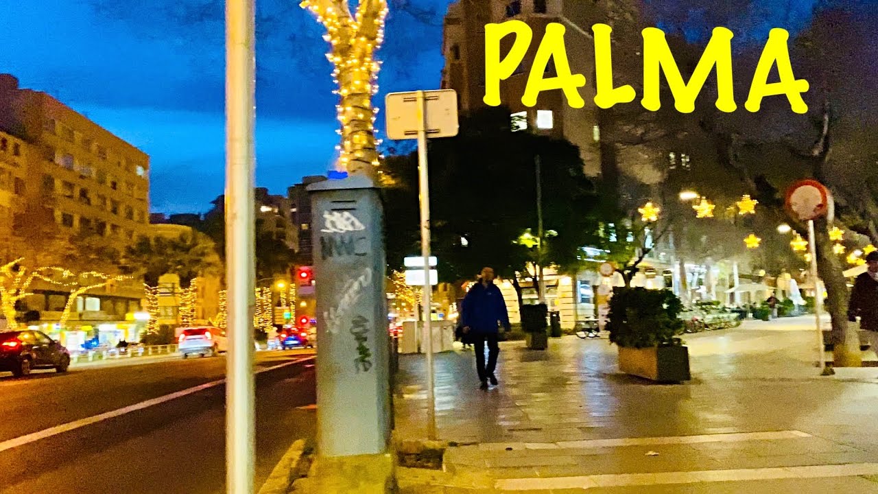 Night Walk in Palma, Mallorca/ January 14, 2026/ 4K UHD 