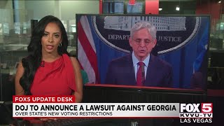 DOJ announces lawsuit over Georgia voter restrictions