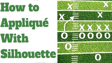 How to Cut out and Apply Appliqué with Silhouette - the best way to cut out fabric