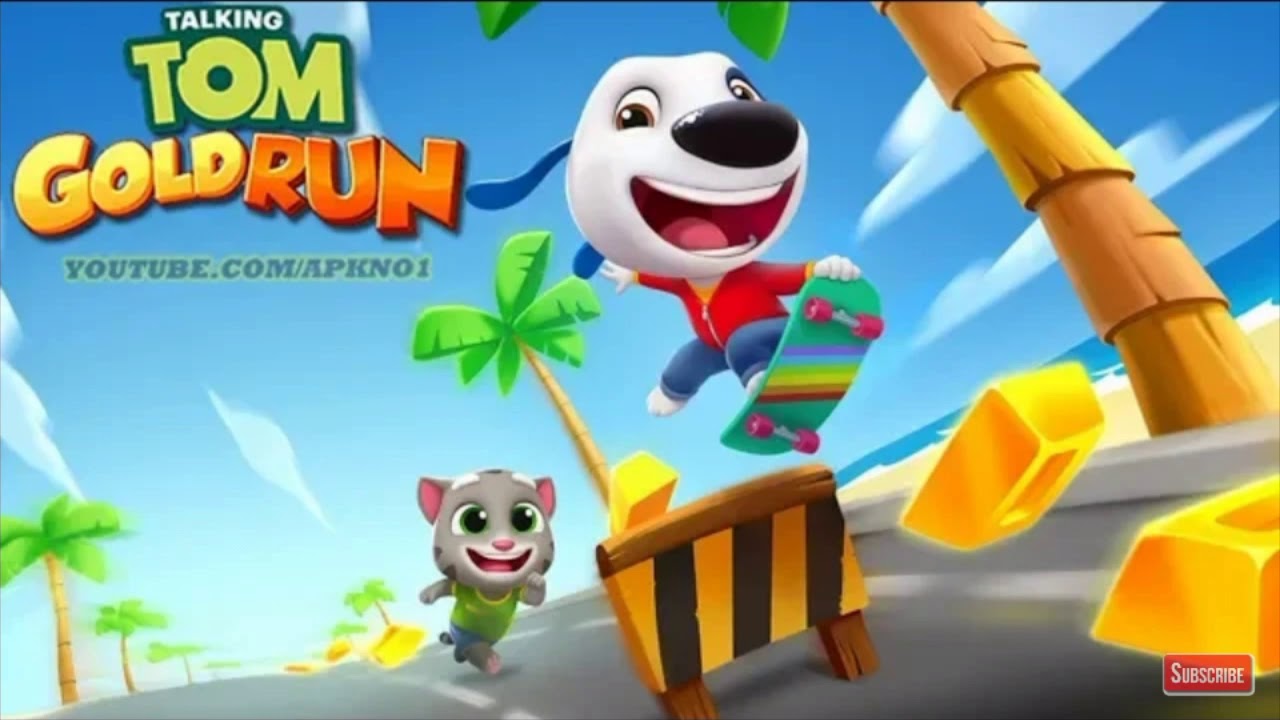 Talking Tom Gold Run Skateboard Theme By Outfit7 YouTube
