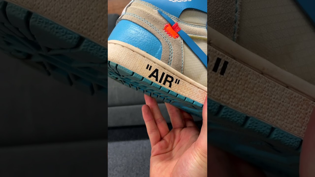 How to Spot a Fake Off-White™ x Air Jordan 1 “UNC” - KLEKT Blog