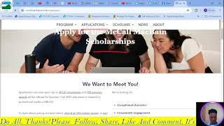 McCall MacBain Scholarship