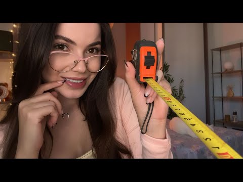 ASMR Tirando Suas Medidas de Corpo Inteiro📐🦶👃🦵